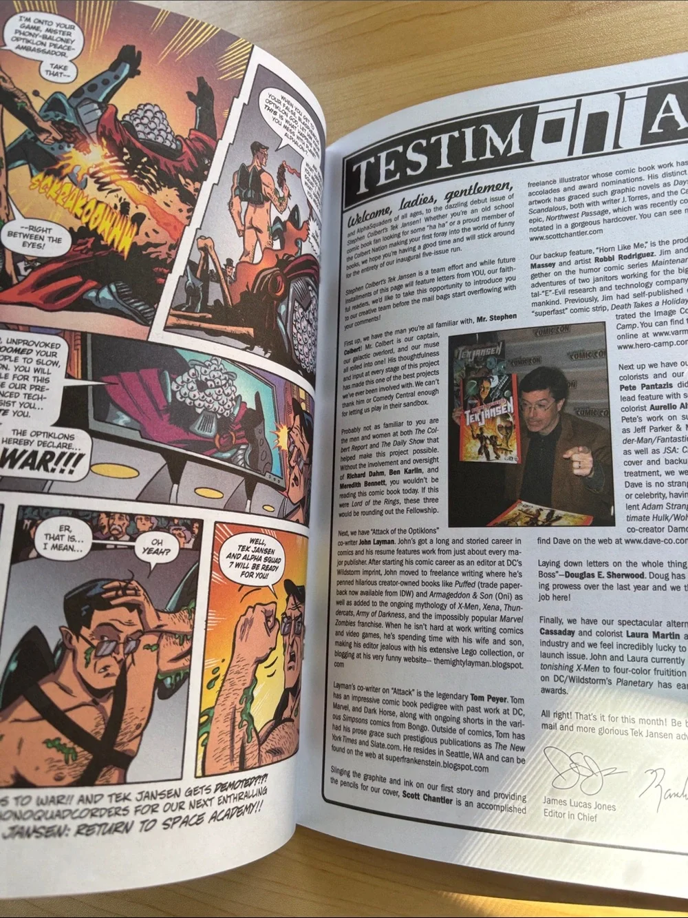 Stephen Colbert's Tek Jansen #1 July 2017 Oni Press Comedy Central